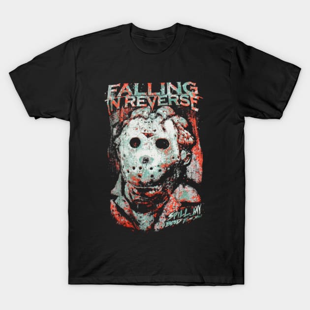 Caught in a Reverse Fall The Anthems of Rebellion T-Shirt by Iron Astronaut